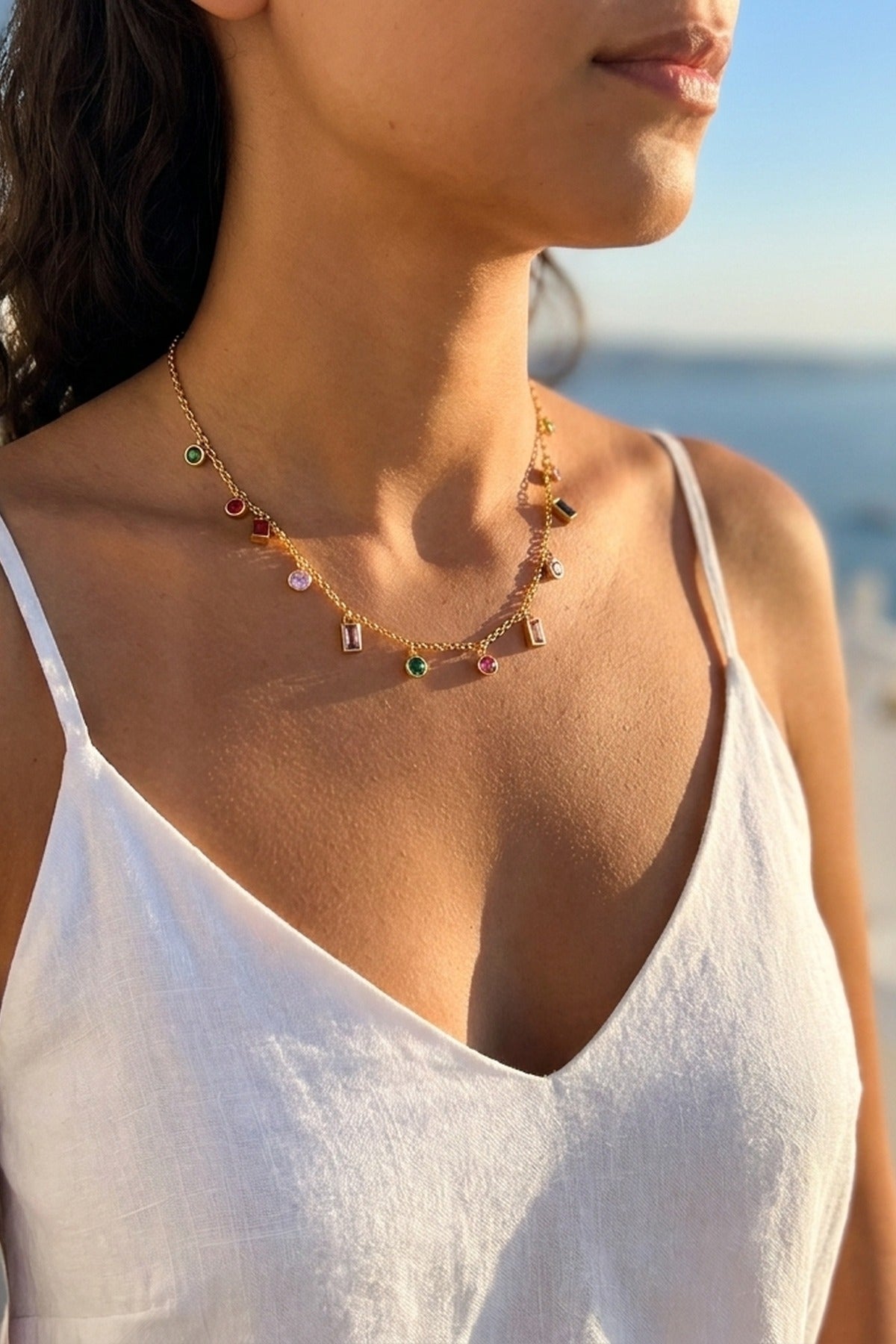 Gold Rio Gold Tone Necklace