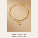 gold Sable Layered Gold Tone Bead