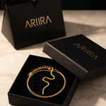 gold India Gold Tone Wavy Serpent Pendant