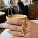 gold Jacinta Gold Tone Multi Band Ring
