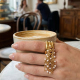 gold Jacinta Gold Tone Multi Band Ring