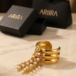 gold Jacinta Gold Tone Multi Band Ring