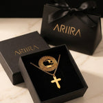 Gold Letitia Gold Tone Cross Pendant Necklace