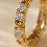 gold Lorelei Gold Tone Crystal Criss Cross