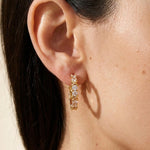 gold Lorelei Gold Tone Crystal Criss Cross