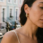 gold Lorelei Gold Tone Crystal Criss Cross