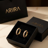 gold Lorelei Gold Tone Crystal Criss Cross