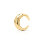Noura Dome Band Ring by ARIIRA, smooth gold dome ring with reflective surface, perfect for daily wear and layering.