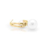 Aylah Pearl Drop Earring by ARIIRA featuring a gold setting and radiant pearl for elegant everyday style.