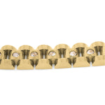 Ariira Raisa Sculpted Link Bracelet featuring polished links and sparkling crystal insets, designed for elegant layering.