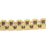 Ariira Raisa Sculpted Link Bracelet featuring polished links and sparkling crystal insets, designed for elegant layering.