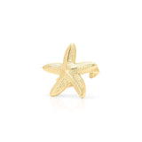 Mira Starfish Adjustable Ring by ARIIRA, gold with textured sea-inspired design for elegant coastal style.