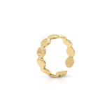 Alina Textured Shell Gold Ring by ARIIRA, adjustable design inspired by seashells, perfect for everyday elegance.
